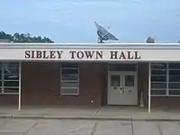 Sibley Town Hall at site of former Sibley High School
