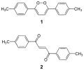 Dioxin (1) and dione form (2)