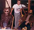 Richard, Ken, John from the Revols at The Band's Studio in Woodstock New York 1984