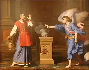 Reynaud Levieux [fr], The Archangel Gabriel Appearing to Zacharias.