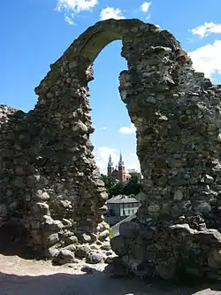 The Rēzekne castle mound with Livonian Order castle ruins