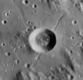 Lunar Orbiter 4 image of Rhaeticus A