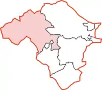 Rhayader Rural District within Radnorshire