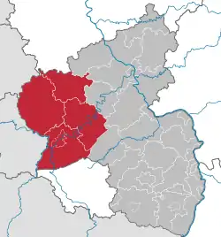 Regierungsbezirk Trier (1974-1999) in Rhineland-Palatinate