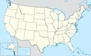Map of the United States highlighting Rhode Island