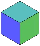 Hexagon dissected into 3 rhombi