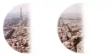 Paris as seen with right homonymous hemianopsia