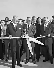 Ribbon cutting opening Congress Expressway October 12, 1960