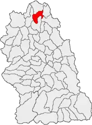 Location in Hunedoara County