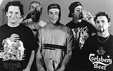 Promo shot from Epitaph Records circa 1994.From left: Barry Ward, Dave Raun, Jason Sears, Chris Rest, Joe Raposo.