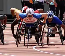 Richard Chiassaro leads at the IPC London games 2017