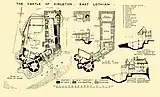 Plans and sections of Dirleton Castle