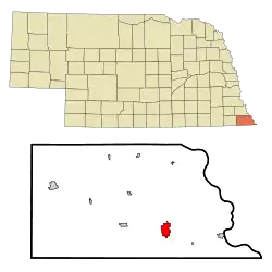 Location within Richardson County and Nebraska