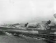 Battleship Richelieu en route to New York in 1943