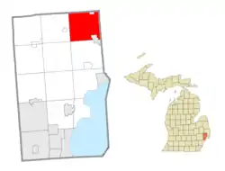 Location within Macomb County