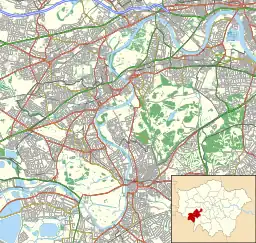 Location of Douglas House within the London Borough of Richmond upon Thames