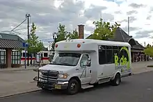 A Ride Connection minibus at Hillsboro Central Transit Center in 2014