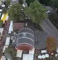 Photographed from transportable observation tower "City Skyliner" on Wurstmarkt 2016