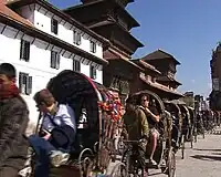 Cycle rickshaws, Nepal