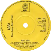 1974 UK remix single label of the English version