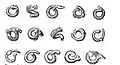 Scythian Hallstatt Scythian type rings from Dacia, believed to be a "source" for Dacian snake-headed bracelets.