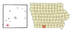 Location of Redding, Iowa