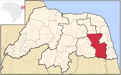 Location of Agreste Potiguar