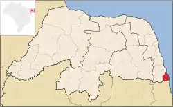 Location of Baía Formosa