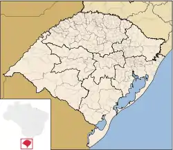 The Riograndense Republic corresponded with the current Brazilian state of Rio Grande do Sul