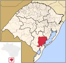 Location of Pelotas