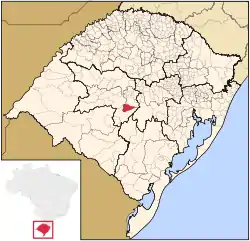 Location within Rio Grande do Sul