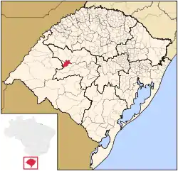 Location within Rio Grande do Sul