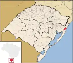 Location within Rio Grande do Sul