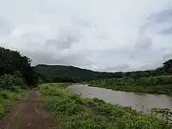 The Nosara River during the rainy season