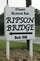 Sign leading to Ripson Bridge