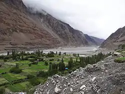 Shyok river at Turtuk in Leh district, Ladakh