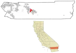 Location of Palm Desert, California