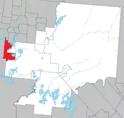 Location within La Vallée-de-l'Or RCM.