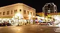 Roanoke City Market Historic District at Night
