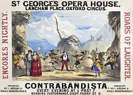 Image 89The Contrabandista poster, by Robert Jacob Hamerton (restored by Adam Cuerden) (from Wikipedia:Featured pictures/Culture, entertainment, and lifestyle/Theatre)