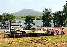 Marina boathouse construction with pictorial of Mountain Scott