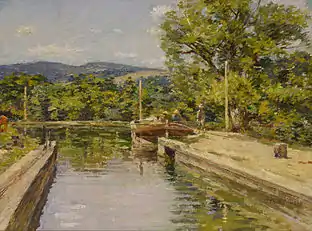 Canal Scene, (1893)