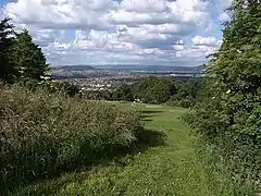 View from Robinswood Hill Country Park eastern slopes