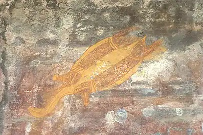 Rock-painting-turtle, Kakadu National Park, Australia