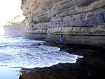 Rock strata at Depot Beach, New South Wales