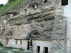 Rocky monastery near Țipova