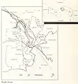 Map of Rodman Naval Station, Port of Balboa and surrounding at Panama Canal Zone