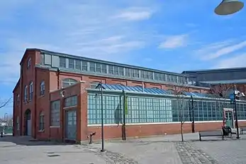The Roebling Machine Shop, oldest building in the Roebling complex, now a museum space