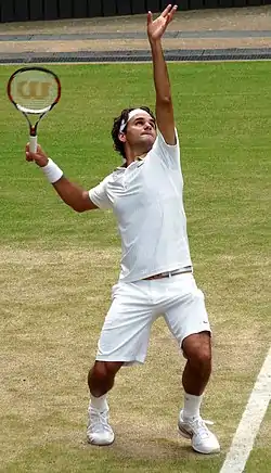 Image 21Roger Federer, the all-time record holder in men's singles. (from Wimbledon Championships)