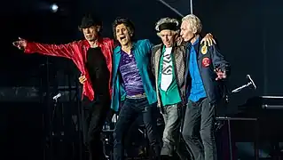 The Rolling Stones at the No Filter Tour, their seventh annual highest-grossing tour